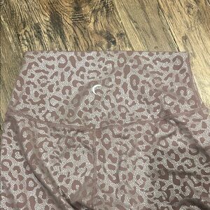 Zyia Active Leopard Print Leggings - Mauve